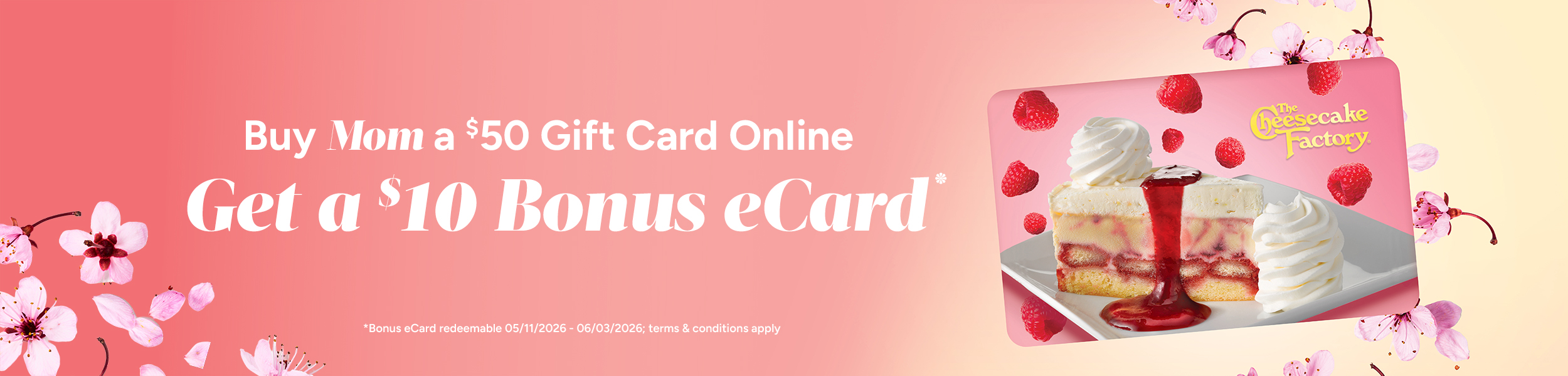 Mother's Day Gift Card Promo
