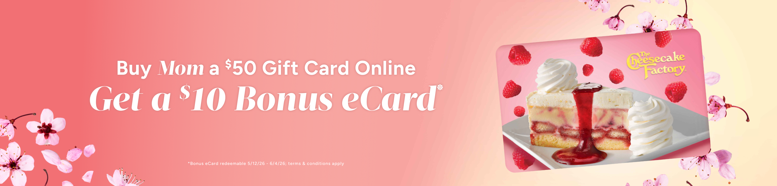 Mother's Day Gift Card Promo