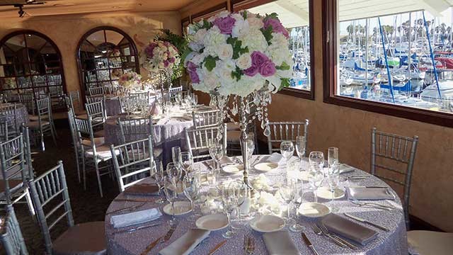 Harbor Rooms at Redondo Beach Table Setting