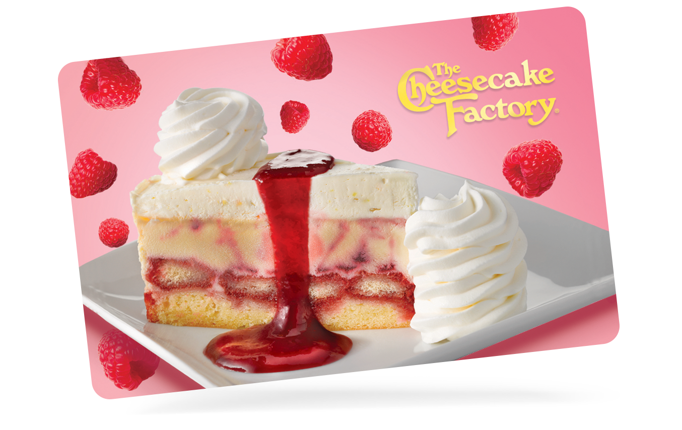 The Cheesecake Factory Gift Cards | Send by Mail or Email, image size:1354x854