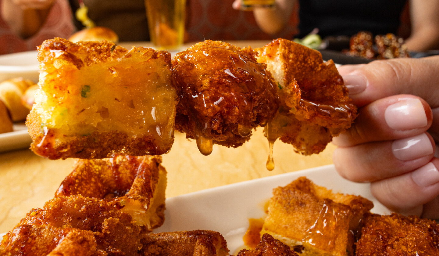 Chicken & Waffle Skewers