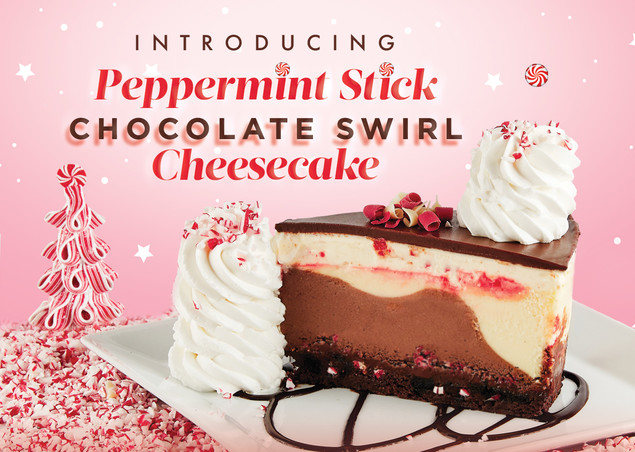 Introducing Peppermint Stick Chocolate Swirl Cheesecake 