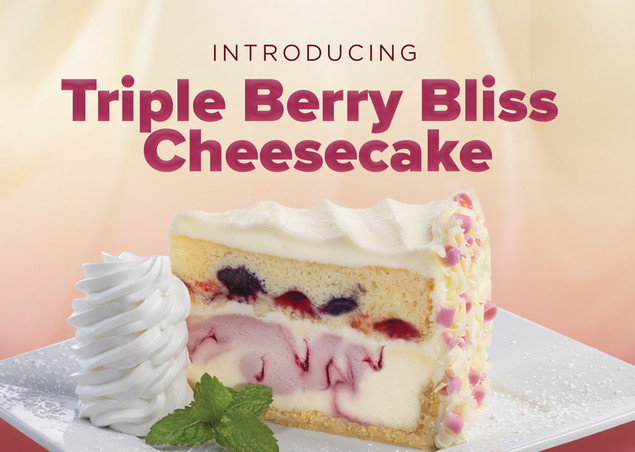 Introducing Triple Berry Bliss Cheesecake